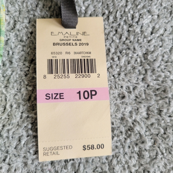 B2G1 3/$20 Emaline Chic Floral Midi Skirt in Green and Yellow 10P - Picture 3 of 5